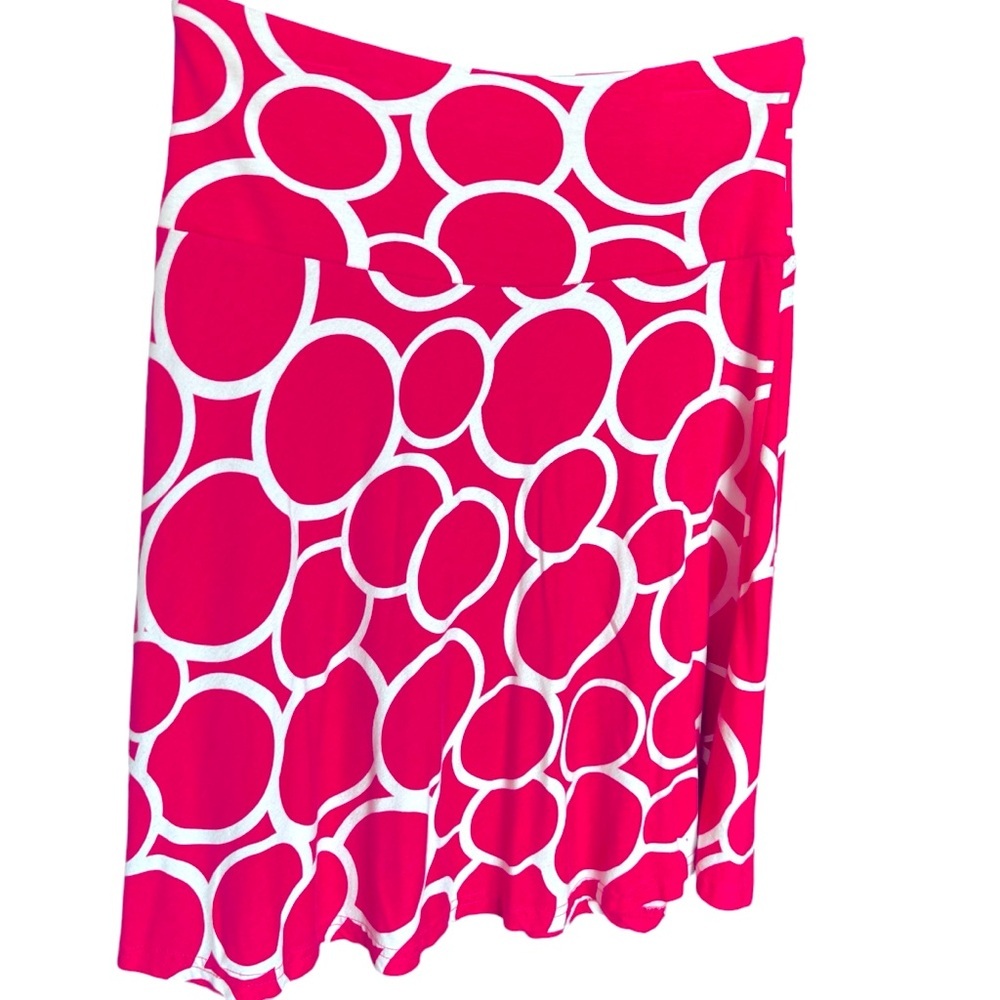 Clearancesuper Cute H&M Pink And White Circles/Rings Skirt Size 6